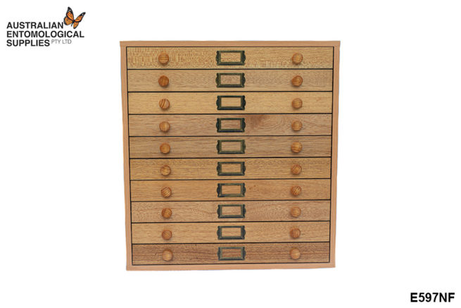 Entomological Cabinets - Timber - 10 Drawer - Standard Model 2