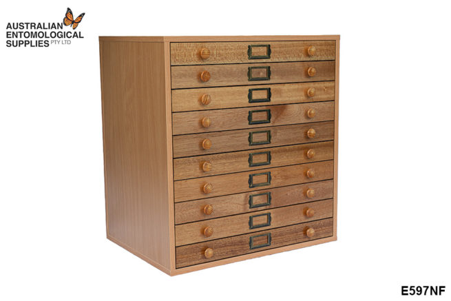 Entomological Cabinets - Timber - 10 Drawer - Standard Model 1