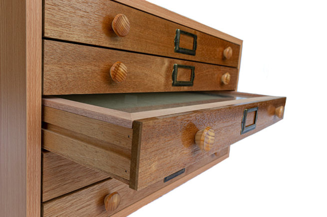 Entomological Cabinets - Timber - 10 Drawer - Standard Model 7