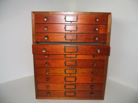 Entomological Cabinets - Timber - 10 Drawer - Deluxe Model 5