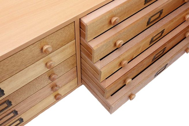 Entomological Cabinets - Timber - 10 Drawer - Standard Model - Deep Drawer 10