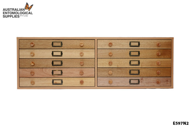 Entomological Cabinets - Timber - 10 Drawer - Standard Model - Deep Drawer 1