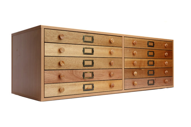 Entomological Cabinets - Timber - 10 Drawer - Standard Model - Deep Drawer 3