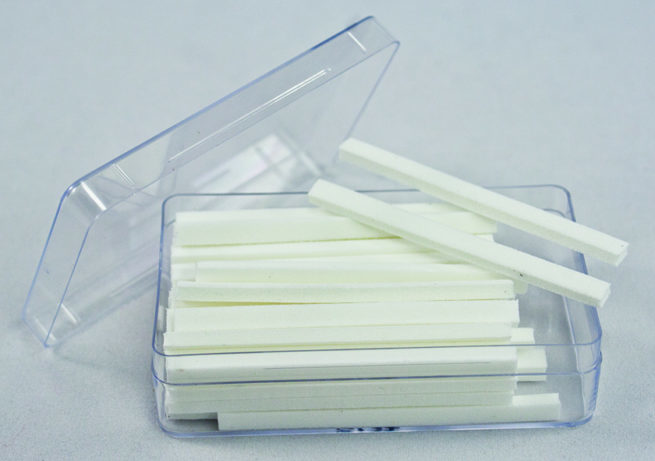Nu Poly Strips (replacing Polyporous Pith)/Silicone Rubber Double Mount Pinning Strips 1