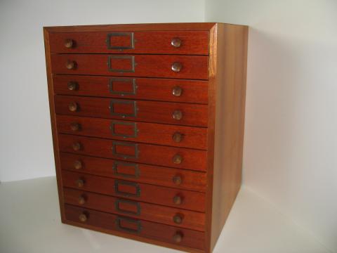 Entomological Cabinets - Timber - 10 Drawer - Deluxe Model 1