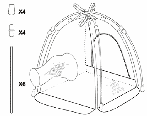 Emergence Traps - Soil Emergence Trap - Headless / Insect Rearing Tent (60x60x60cm) 3