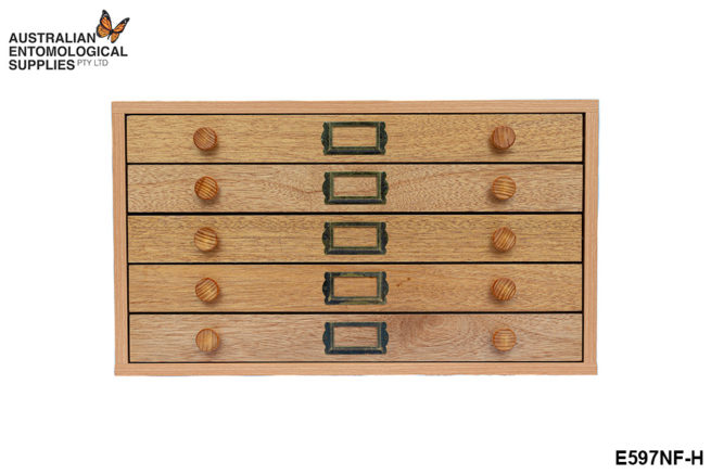 Entomological Cabinets - Timber - 5 Drawer - Standard Model 1