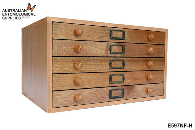 Entomological Cabinets - Timber - 5 Drawer - Standard Model 2