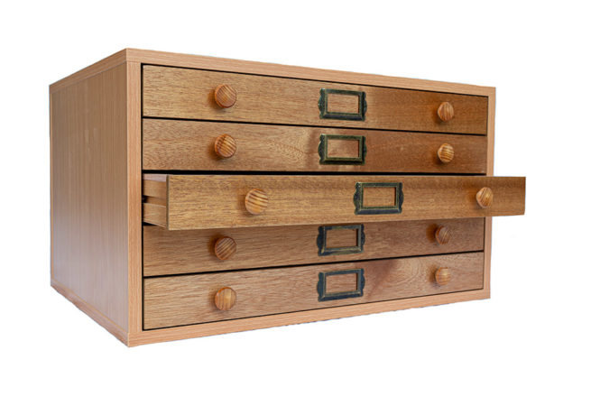 Entomological Cabinets - Timber - 5 Drawer - Standard Model 3
